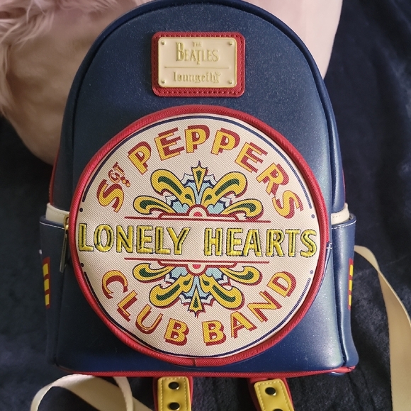 The Beatles Loungefly Backpack...used But Like New...no Ags - Picture 1 of 9